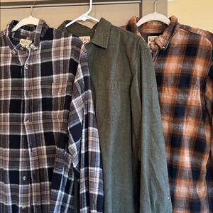 Red Head Green Button-Up Shirt